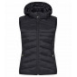 NOIR - Gilet de travail professionnel sans manches femme transport chantier logistique artisan