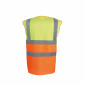 ORANGE - Gilet Haute visibilité professionnel de travail mixte manutention artisan logistique chantier