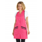 FUCHSIA/NOIR - Blouse / Chasuble tablier professionnel femme - PROMO menage auxiliaire de vie entretien aide a domicile