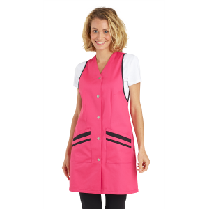 ANIS/NOIR - Blouse / Chasuble tablier professionnel femme - PROMO entretien auxiliaire de vie menage aide a domicile