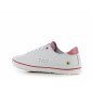 BLANC/FUCHSIA - Basket professionnelle de travail blanche en cuir EN ISO 20347 femme aide a domicile infirmier auxiliaire de vie