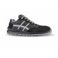NOIR - Chaussure de sécurité S1PS professionnelle de travail noire en cuir EN ISO 20345 S1PS mixte transport artisan manutention