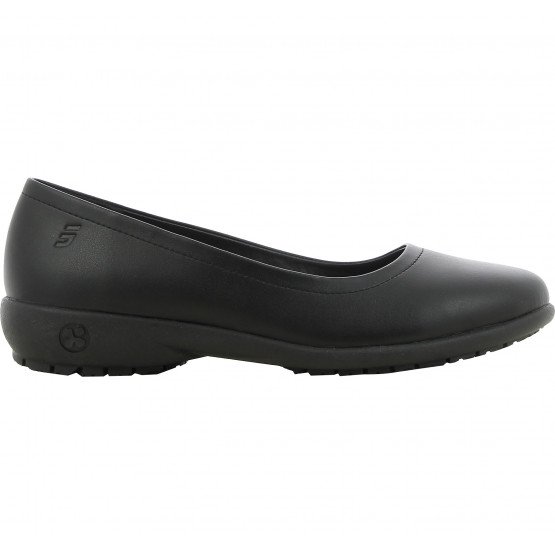 NOIR - Chaussure professionnelle de travail noire en cuir EN ISO 20347 femme cuisine hôtel restauration restaurant