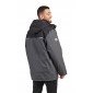 GRIS/NOIR - Parka professionnel de travail homme transport chantier manutention artisan