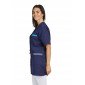 MARINE/AFRIKA - Blouse professionnelle de travail blanche à manches courtes médical auxiliaire de vie infirmier aide a domicile