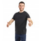 NOIR - Tee-shirt professionnel de travail à manches courtes BIO mixte aide a domicile infirmier auxiliaire de vie médical