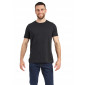 NOIR - Tee-shirt professionnel de travail à manches courtes BIO mixte aide a domicile infirmier auxiliaire de vie médical