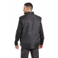 GRIS/NOIR - Gilet de travail professionnel homme manutention artisan transport chantier