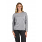 GRIS - Tee-shirt professionnel de travail à manches longues femme auxiliaire de vie infirmier aide a domicile médical