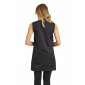 NOIR/FUCHSIA - Blouse professionnelle de travail sans manches femme menage aide a domicile entretien auxiliaire de vie