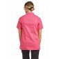 FUCHSIA - Tunique professionnelle de travail blanche à manches courtes femme aide a domicile infirmier auxiliaire de vie médica