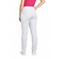 BLANC - Pantalon professionnel de travail femme - PROMO aide a domicile médical auxiliaire de vie infirmier