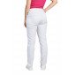 BLANC - Pantalon professionnel de travail femme - PROMO aide a domicile infirmier auxiliaire de vie médical