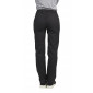 NOIR - Pantalon élastiqué professionnel de travail mixte aide a domicile infirmier auxiliaire de vie médical