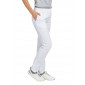 BLANC - Pantalon professionnel de travail mixte auxiliaire de vie médical aide a domicile infirmier