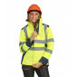 JAUNE/GRIS - Parka professionnel de travail femme - PROMO transport artisan manutention chantier