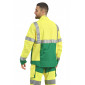 JAUNE/VERT - Blouson professionnel de travail homme logistique artisan transport chantier
