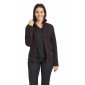 NOIR - Veste polaire professionnelle de travail à manches longues mixte infirmier auxiliaire de vie médical aide a domicile
