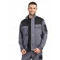 GRIS/NOIR - Blouson professionnel de travail homme logistique chantier transport artisan