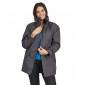 GRIS - Parka professionnel de travail mixte manutention chantier transport artisan