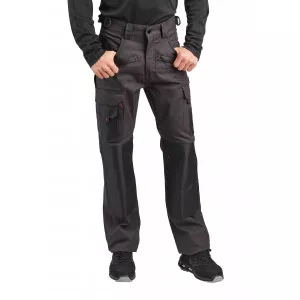 GRIS/NOIR - Pantalon de travail professionnel homme logistique artisan transport chantier
