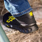 NOIR/JAUNE - Chaussure de sécurité S3S professionnelle de travail noire EN ISO 20345 S3S homme transport logistique foyer manute