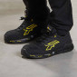 NOIR/JAUNE - Chaussure de sécurité S3S professionnelle de travail noire EN ISO 20345 S3S homme transport logistique foyer manute