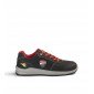 NOIR/GRIS - Chaussure de sécurité S1PS professionnelle de travail noire en cuir EN ISO 20345 S1PS homme logistique chantier tran