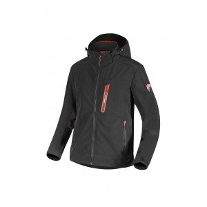 NOIR - Softshell professionnelle de travail homme logistique chantier transport artisan