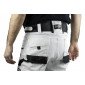 BLANC/GRIS - Pantalon de travail professionnel homme manutention artisan logistique chantier