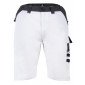 BLANC/GRIS - Bermuda professionnel de travail homme manutention artisan logistique chantier