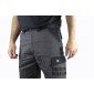 GRIS/NOIR - Bermuda professionnel de travail homme manutention artisan logistique chantier
