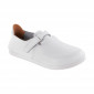 BLANC - Chaussure professionnelle de travail blanche noire en cuir EN ISO 20347 femme aide a domicile médical auxiliaire de vie