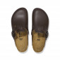 MARRON - Sabot professionnel de travail blanc noir en cuir EN ISO 20347 mixte auxiliaire de vie médical aide a domicile infirmie