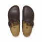 MARRON - Sabot professionnel de travail blanc noir en cuir EN ISO 20347 mixte auxiliaire de vie médical aide a domicile infirmie