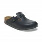 NOIR - Sabot professionnel de travail blanc noir en cuir EN ISO 20347 mixte auxiliaire de vie médical aide a domicile infirmier
