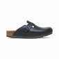 NOIR - Sabot professionnel de travail blanc noir en cuir EN ISO 20347 mixte auxiliaire de vie médical aide a domicile infirmier