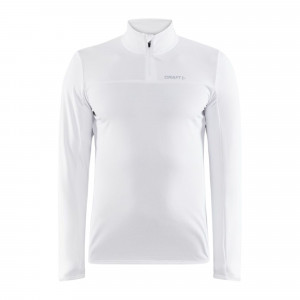 BLANC - Tee-shirt professionnel de travail à manches longues homme manutention artisan logistique chantier