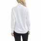 BLANC - Tee-shirt professionnel de travail à manches longues femme chantier manutention artisan logistique