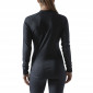 NOIR - Tee-shirt professionnel de travail femme manutention chantier logistique artisan