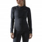 NOIR - Tee-shirt professionnel de travail femme manutention chantier logistique artisan