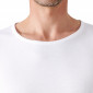 BLANC - Tee-shirt professionnel de travail à manches longues homme transport artisan logistique chantier