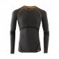 GRIS - Tee-shirt professionnel de travail à manches longues homme manutention artisan logistique chantier