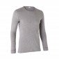GRIS - Tee-shirt professionnel de travail à manches longues homme logistique chantier manutention artisan