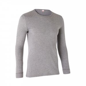GRIS - Tee-shirt professionnel de travail à manches longues homme manutention artisan logistique chantier