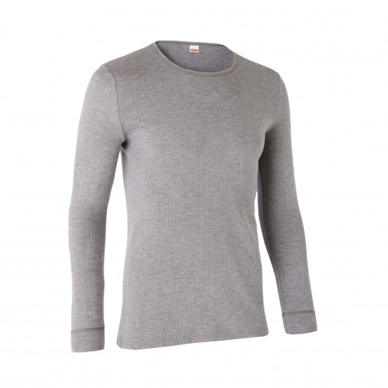 GRIS - Tee-shirt professionnel de travail à manches longues homme logistique artisan transport chantier