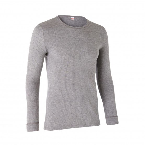GRIS - Tee-shirt professionnel de travail à manches longues homme logistique chantier manutention artisan
