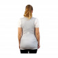 GRIS - Gilet de travail professionnel femme esthéticienne médical coiffeur infirmier