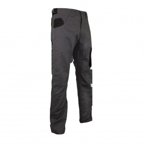 GRIS/NOIR - Pantalon de travail professionnel homme