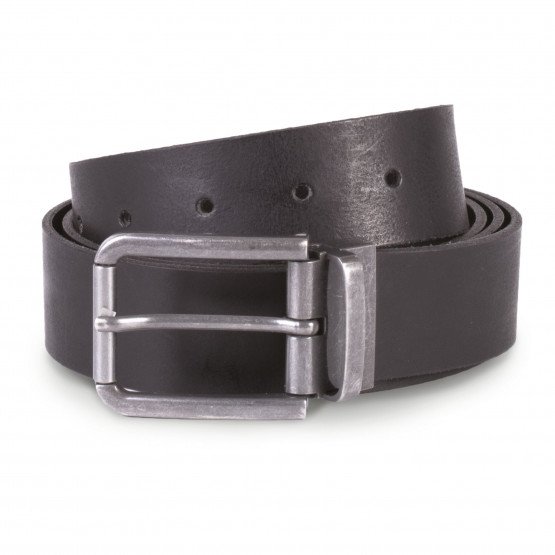 NOIR - Ceinture professionnelle de travail en cuir mixte transport artisan logistique chantier
